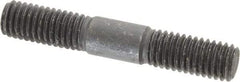 Gibraltar - 1/2-13 3" OAL Equal Double Threaded Stud - Alloy Steel, Black Oxide Finish, 1-1/8" Equal Thread Length - All Tool & Supply