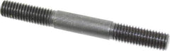 Gibraltar - 1/2-13 4-1/2" OAL Equal Double Threaded Stud - Alloy Steel, Black Oxide Finish, 1-1/2" Equal Thread Length - All Tool & Supply