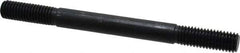 Gibraltar - 1/2-13 6" OAL Equal Double Threaded Stud - Alloy Steel, Black Oxide Finish, 1-1/2" Equal Thread Length - All Tool & Supply