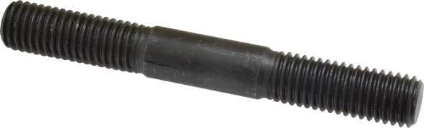 Gibraltar - 5/8-11 5" OAL Equal Double Threaded Stud - Alloy Steel, Black Oxide Finish, 1-3/4" Equal Thread Length - All Tool & Supply