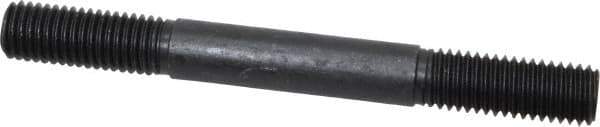 Gibraltar - 5/8-11 6" OAL Equal Double Threaded Stud - Alloy Steel, Black Oxide Finish, 1-3/4" Equal Thread Length - All Tool & Supply