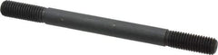 Gibraltar - 5/8-11 8" OAL Equal Double Threaded Stud - Alloy Steel, Black Oxide Finish, 1-3/4" Equal Thread Length - All Tool & Supply