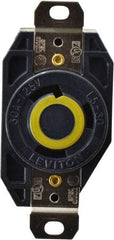 Leviton - 125 VAC, 30 Amp, L5-30R NEMA, Self Grounding Receptacle - 2 Poles, 3 Wire, Female End, Black - All Tool & Supply