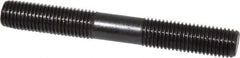 Gibraltar - M16x2.0 125mm OAL Equal Double Threaded Stud - Alloy Steel, Black Oxide Finish, 47mm Equal Thread Length, Metric - All Tool & Supply