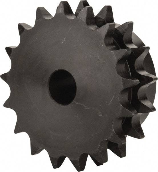 Browning - 17 Teeth, 5/8" Chain Pitch, Chain Size 50-2, Double Plain Bore Sprocket - 3/4" Bore Diam, 3.401" Pitch Diam, 3.72" Outside Diam - All Tool & Supply