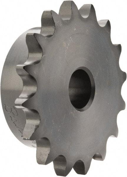 Browning - 16 Teeth, 1/2" Chain Pitch, Chain Size 40, Min Plain Bore Sprocket - 5/8" Bore Diam, 2-9/16" Pitch Diam, 2.8" Outside Diam - All Tool & Supply