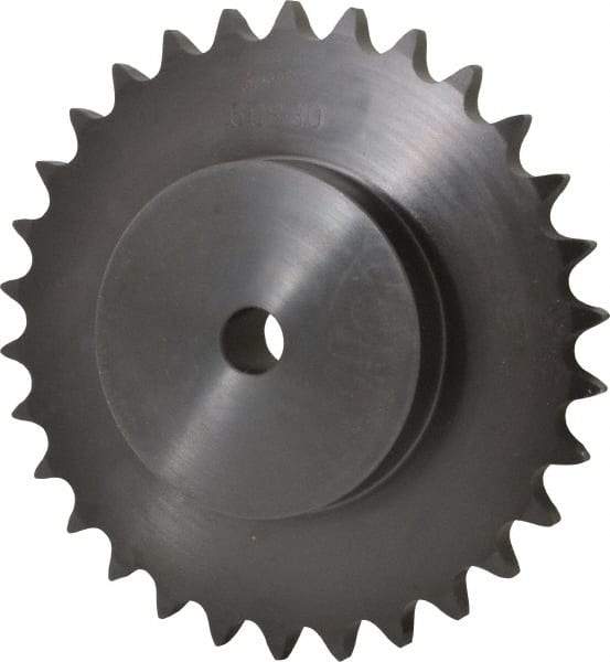 Browning - 30 Teeth, 3/4" Chain Pitch, Chain Size 60; 60H, Min Plain Bore Sprocket - 3/4" Bore Diam, 7.175" Pitch Diam, 7.59" Outside Diam - All Tool & Supply