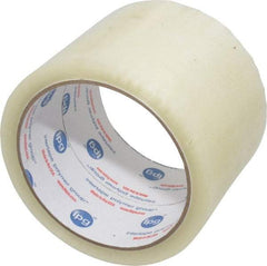 Intertape - 3" x 55 Yd Clear Rubber Adhesive Sealing Tape - Polypropylene Film Backing, 1.85 mil Thick, 27 Lb Tensile Strength, Series 7100 - All Tool & Supply