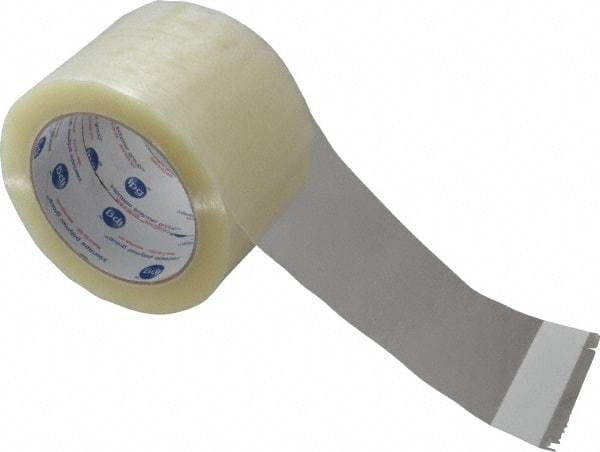 Intertape - 3" x 60 Yd Clear Rubber Adhesive Sealing Tape - Polypropylene Film Backing, 3 mil Thick, 32 Lb Tensile Strength, Series 1100 - All Tool & Supply