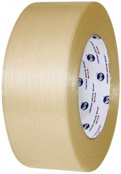 Intertape - 3" x 60 Yd Clear Rubber Adhesive Packaging Tape - Polyester Film Backing, 7.5 mil Thick, 333 Lb Tensile Strength, Series RG16 - All Tool & Supply