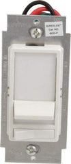 Leviton - 1 Pole, 120 VAC, 60 Hz, 600 Watt, Residential Grade, Rocker, Wall and Dimmer Light Switch - 1.73 Inch Wide x 4.13 Inch High, Incandescent - All Tool & Supply