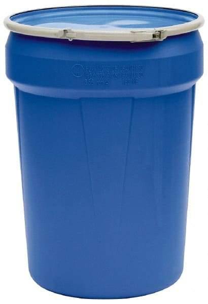 Eagle - 30 Gallon Capacity, Metal Lever Lock, Blue Lab Pack - 5 Gallon Container, Polyethylene, 396 Lb. Capacity, UN 1H2/X120/S; UN 1H2/Y180/S Listing - All Tool & Supply