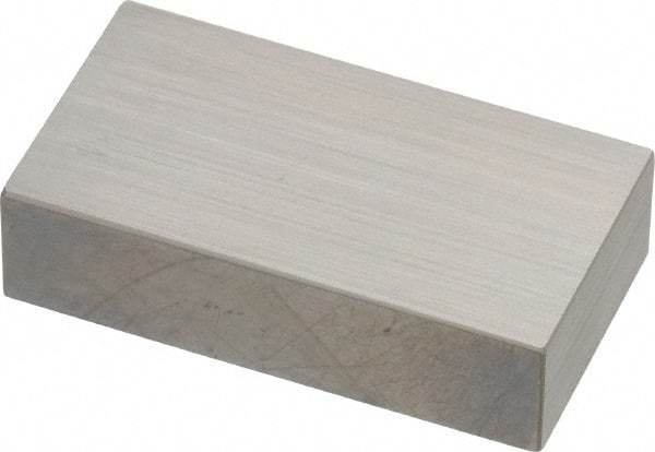 Mitutoyo - 0.75" Rectangular Steel Gage Block - Accuracy Grade AS-1, Includes Certificate of Inspection - All Tool & Supply