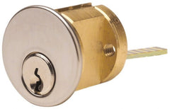 5 Pin Schlage C Rim Cylinder Solid Brass, Satin Chrome Finish