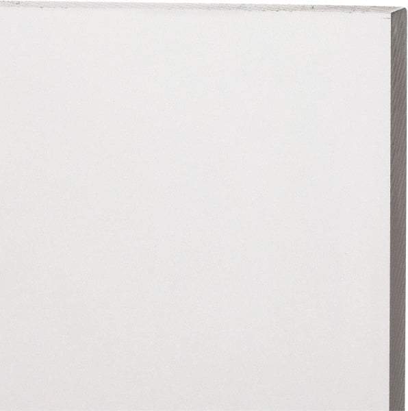 Made in USA - 12mm Thick x 12" Wide x 1' Long, Acrylic Sheet - Clear, Static Dissipative Grade - All Tool & Supply