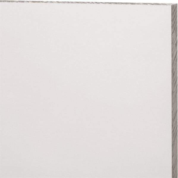 Made in USA - 3/8" Thick x 12" Wide x 2' Long, Polycarbonate Sheet - Clear, Static Dissipative Grade - All Tool & Supply