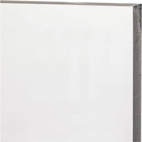 Made in USA - 1/2" Thick x 24" Wide x 4' Long, Polycarbonate Sheet - Clear, Static Dissipative Grade - All Tool & Supply