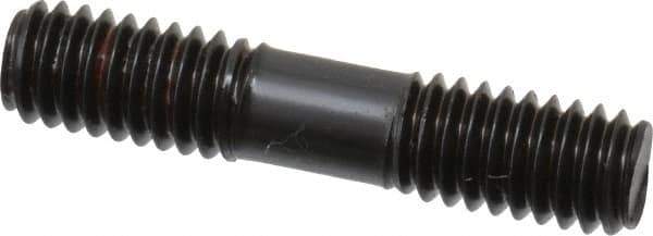 Gibraltar - 5/16-18 1-1/2" OAL Equal Double Threaded Stud - Alloy Steel, Black Oxide Finish, 1/2" Equal Thread Length - All Tool & Supply