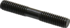 Gibraltar - 5/16-18 2" OAL Equal Double Threaded Stud - Alloy Steel, Black Oxide Finish, 3/4" Equal Thread Length - All Tool & Supply