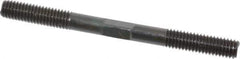 Gibraltar - 3/8-16 4-1/2" OAL Equal Double Threaded Stud - Alloy Steel, Black Oxide Finish, 1-1/4" Equal Thread Length - All Tool & Supply