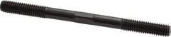 Gibraltar - 3/8-16 5" OAL Equal Double Threaded Stud - Alloy Steel, Black Oxide Finish, 1-1/4" Equal Thread Length - All Tool & Supply