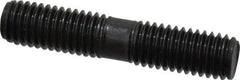 Gibraltar - 1/2-13 2-1/2" OAL Equal Double Threaded Stud - Alloy Steel, Black Oxide Finish, 1" Equal Thread Length - All Tool & Supply