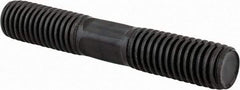 Gibraltar - 1/2-13 3" OAL Equal Double Threaded Stud - Alloy Steel, Black Oxide Finish, 1-1/8" Equal Thread Length - All Tool & Supply