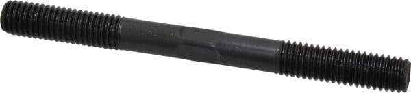 Gibraltar - 1/2-13 5-1/2" OAL Equal Double Threaded Stud - Alloy Steel, Black Oxide Finish, 1-1/2" Equal Thread Length - All Tool & Supply