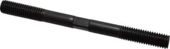 Gibraltar - 1/2-13 6" OAL Equal Double Threaded Stud - Alloy Steel, Black Oxide Finish, 1-1/2" Equal Thread Length - All Tool & Supply