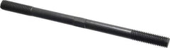 Gibraltar - 1/2-13 8" OAL Equal Double Threaded Stud - Alloy Steel, Black Oxide Finish, 1-1/2" Equal Thread Length - All Tool & Supply