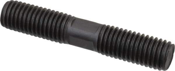 Gibraltar - 5/8-11 3-1/2" OAL Equal Double Threaded Stud - Alloy Steel, Black Oxide Finish, 1-3/8" Equal Thread Length - All Tool & Supply