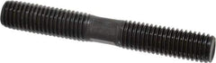 Gibraltar - 5/8-11 4-1/2" OAL Equal Double Threaded Stud - Alloy Steel, Black Oxide Finish, 1-3/4" Equal Thread Length - All Tool & Supply