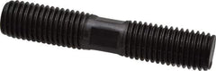 Gibraltar - 3/4-10 4" OAL Equal Double Threaded Stud - Alloy Steel, Black Oxide Finish, 1-5/8" Equal Thread Length - All Tool & Supply