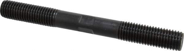 Gibraltar - 3/4-10 7" OAL Equal Double Threaded Stud - Alloy Steel, Black Oxide Finish, 2" Equal Thread Length - All Tool & Supply