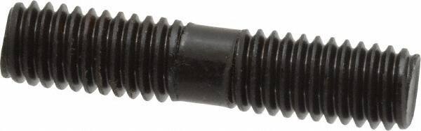 Gibraltar - 7/16-14 2" OAL Equal Double Threaded Stud - Alloy Steel, Black Oxide Finish, 3/4" Equal Thread Length - All Tool & Supply