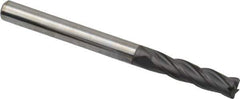 Niagara Cutter - 1/8", 4 Flute, Single End, Solid Carbide, 0.015" Corner Radius End Mill - 1-1/2" OAL, 30° Helix, Right Hand Flute, 1/2" LOC, Right Hand Cut - All Tool & Supply