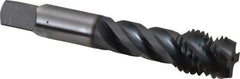 OSG - 3/4-10 UNC 4 Flute 2B/3B Modified Bottoming Spiral Flute Tap - Vanadium High Speed Steel, TiCN Finish, 4-1/4" OAL, Right Hand Flute, Right Hand Thread, H5, Series 290 - All Tool & Supply