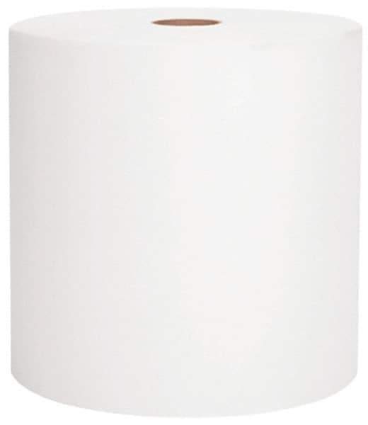 Scott - Hard Roll of 1 Ply White Paper Towels - 8" Wide, 800' Roll Length - All Tool & Supply