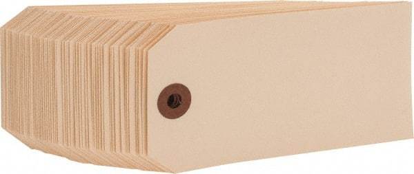 NMC - 2-3/8" High x 4-3/4" Long, Safety & Facility Blank Tag - 1 Side, Manila Cardstock - All Tool & Supply