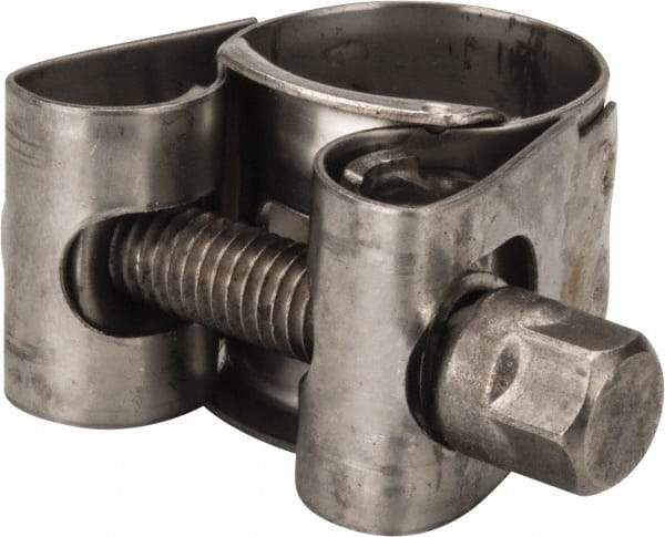 Mikalor - 3/4" Hose, 0.71" Wide x 0.04" Thick, T-Bolt Hose Clamp - 0.67 to 3/4" Diam, Stainless Steel - All Tool & Supply