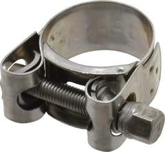 Mikalor - 1-3/16" Hose, 0.78" Wide x 0.04" Thick, T-Bolt Hose Clamp - 1.14 to 1.22" Diam, Stainless Steel - All Tool & Supply