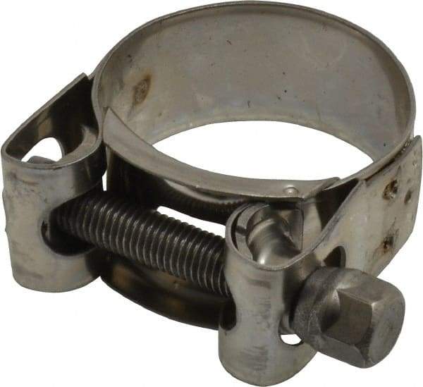 Mikalor - 1-13/32" Hose, 0.78" Wide x 0.04" Thick, T-Bolt Hose Clamp - 1.34 to 1.46" Diam, Stainless Steel - All Tool & Supply