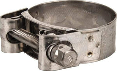 Mikalor - 1-3/4" Hose, 0.78" Wide x 0.04" Thick, T-Bolt Hose Clamp - 1.69 to 1.85" Diam, Stainless Steel - All Tool & Supply