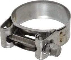 Mikalor - 2" Hose, 0.78" Wide x 0.04" Thick, T-Bolt Hose Clamp - 1.85 to 2" Diam, Stainless Steel - All Tool & Supply