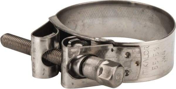 Mikalor - 2-1/4" Hose, 0.78" Wide x 0.04" Thick, T-Bolt Hose Clamp - 2.17 to 2.32" Diam, Stainless Steel - All Tool & Supply