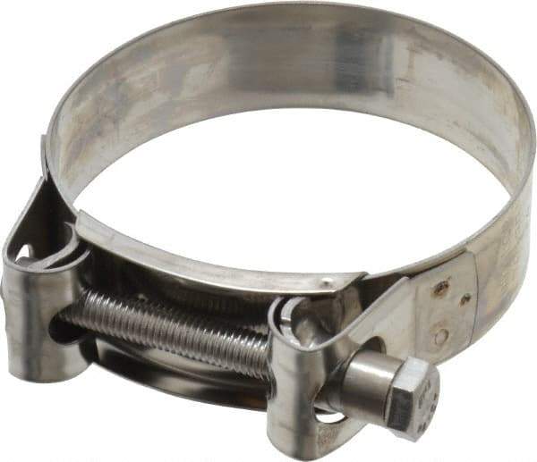 Mikalor - 3-1/4" Hose, 0.98" Wide x 0.04" Thick, T-Bolt Hose Clamp - 3.11 to 3.35" Diam, Stainless Steel - All Tool & Supply