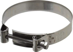 Mikalor - 5" Hose, 0.98" Wide x 0.04" Thick, T-Bolt Hose Clamp - 4.76 to 5.11" Diam, Stainless Steel - All Tool & Supply