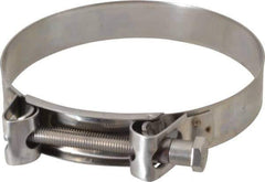 Mikalor - 5-3/4" Hose, 1.1" Wide x 0.051" Thick, T-Bolt Hose Clamp - 5.51 to 5.91" Diam, Stainless Steel - All Tool & Supply