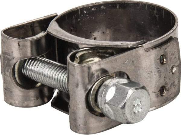 Mikalor - 1-3/16" Hose, 0.78" Wide x 0.04" Thick, T-Bolt Hose Clamp - 1.14 to 1.22" Diam, Stainless Steel Band, Housing & Zinc Plated Screw - All Tool & Supply