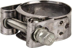 Mikalor - 1-13/32" Hose, 0.78" Wide x 0.04" Thick, T-Bolt Hose Clamp - 1.34 to 1.46" Diam, Stainless Steel Band, Housing & Zinc Plated Screw - All Tool & Supply